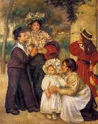 Pierre-Auguste Renoir La famille d`artiste oil on canvas